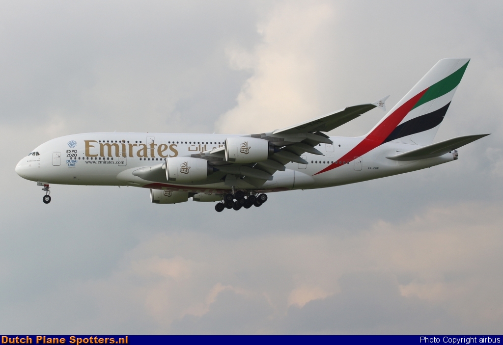 A6-EON Airbus A380-800 Emirates by airbus