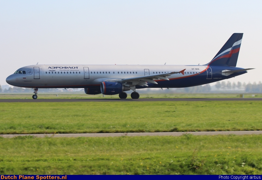 VP-BOE Airbus A321 Aeroflot - Russian Airlines by airbus