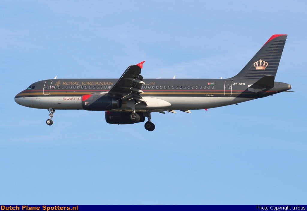 JY-AYX Airbus A320 Royal Jordanian Airlines by airbus