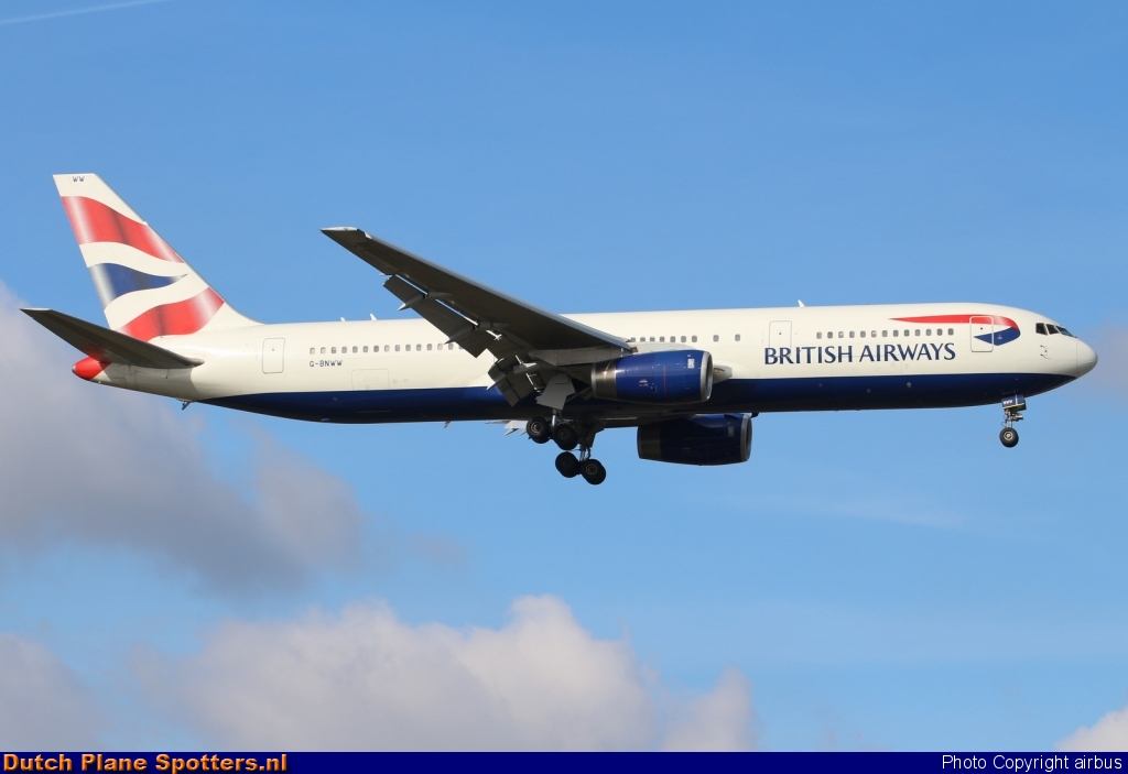 G-BNWW Boeing 767-300 British Airways by airbus
