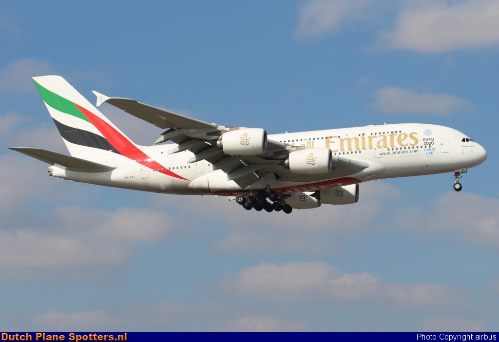 A6-EDC Airbus A380-800 Emirates by airbus