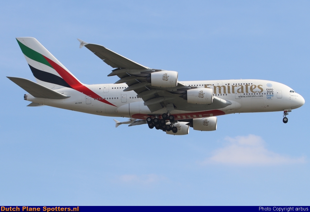 A6-EDS Airbus A380-800 Emirates by airbus