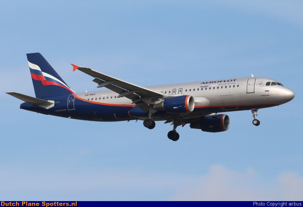 VQ-BKU Airbus A320 Aeroflot - Russian Airlines by airbus