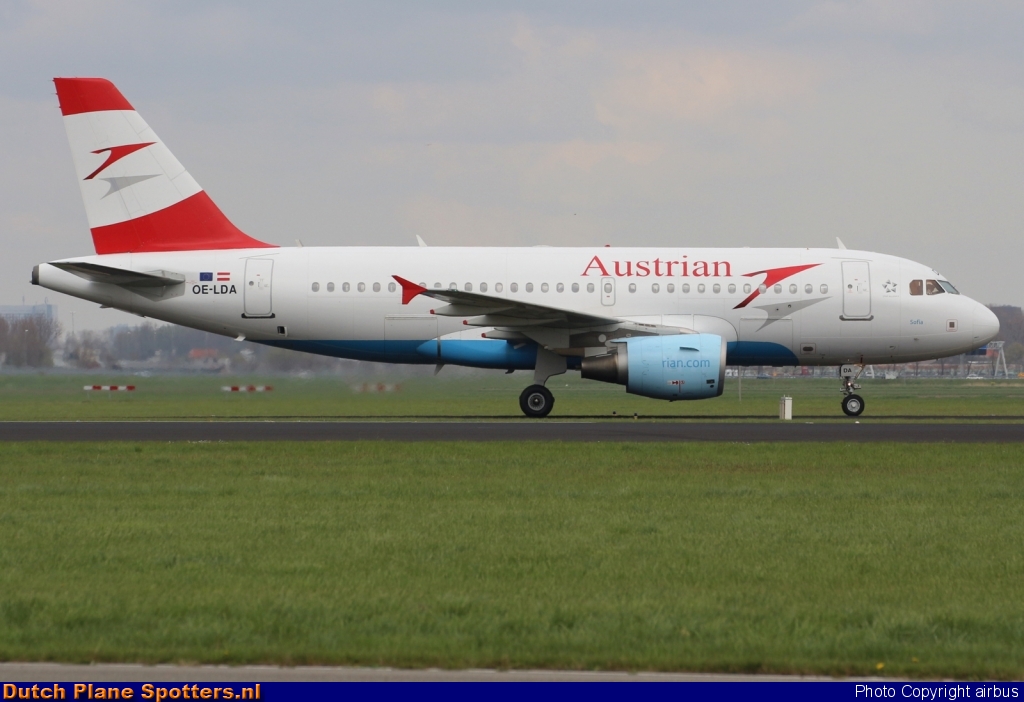 OE-LDA Airbus A319 Austrian Airlines by airbus