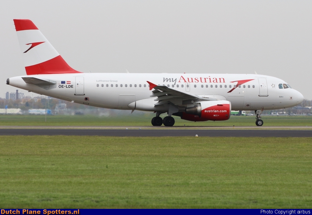OE-LDE Airbus A319 Austrian Airlines by airbus