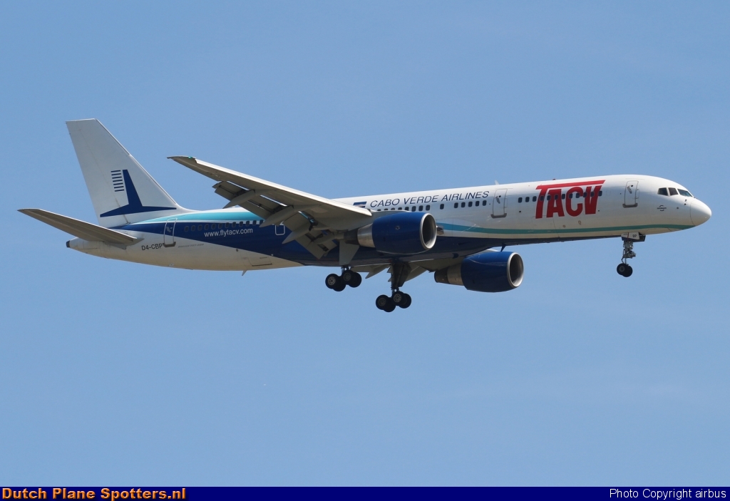 D4-CBP Boeing 757-200 TACV-Cabo Verde Airlines by airbus