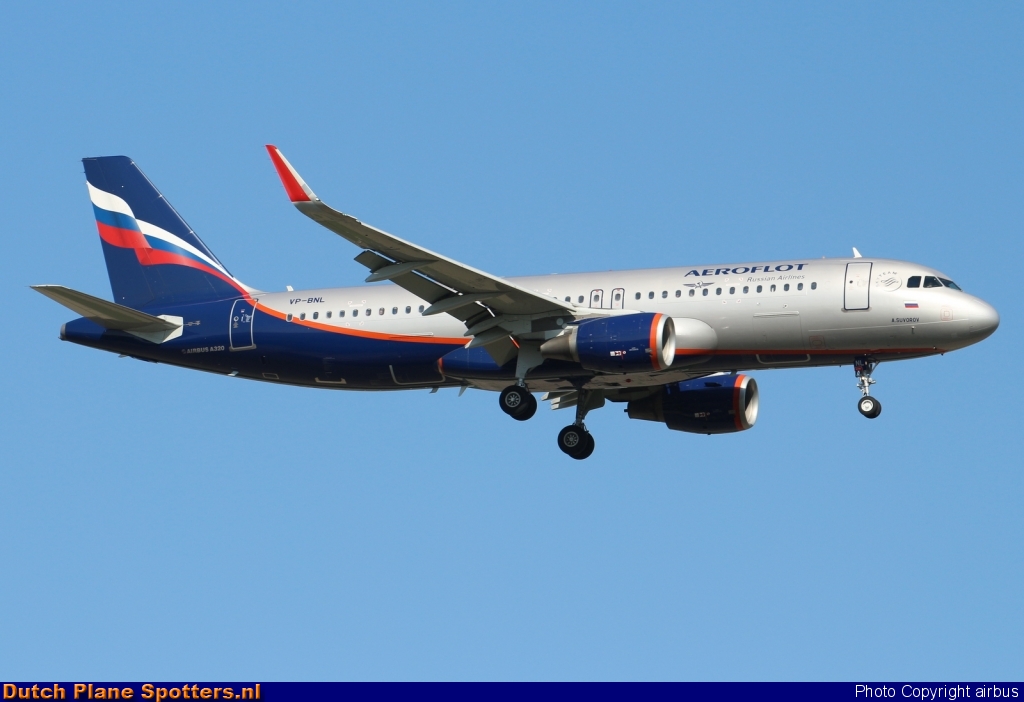 VP-BNL Airbus A320 Aeroflot - Russian Airlines by airbus