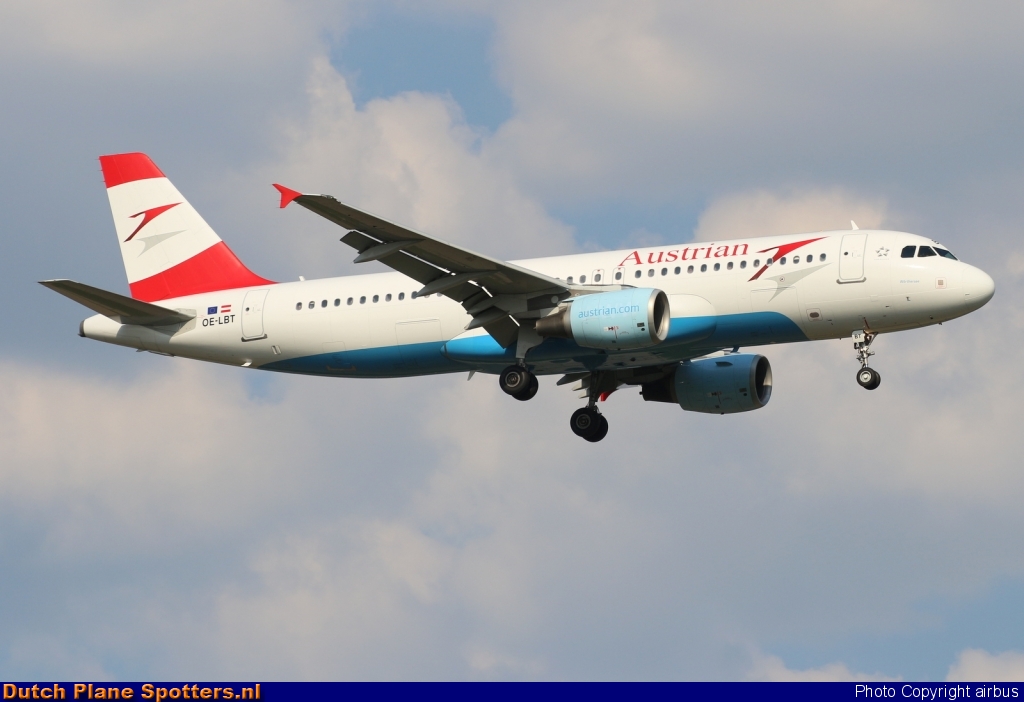 OE-LBT Airbus A320 Austrian Airlines by airbus