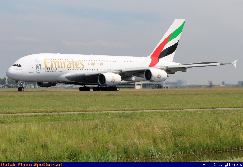 A6-EOZ Airbus A380-800 Emirates by airbus