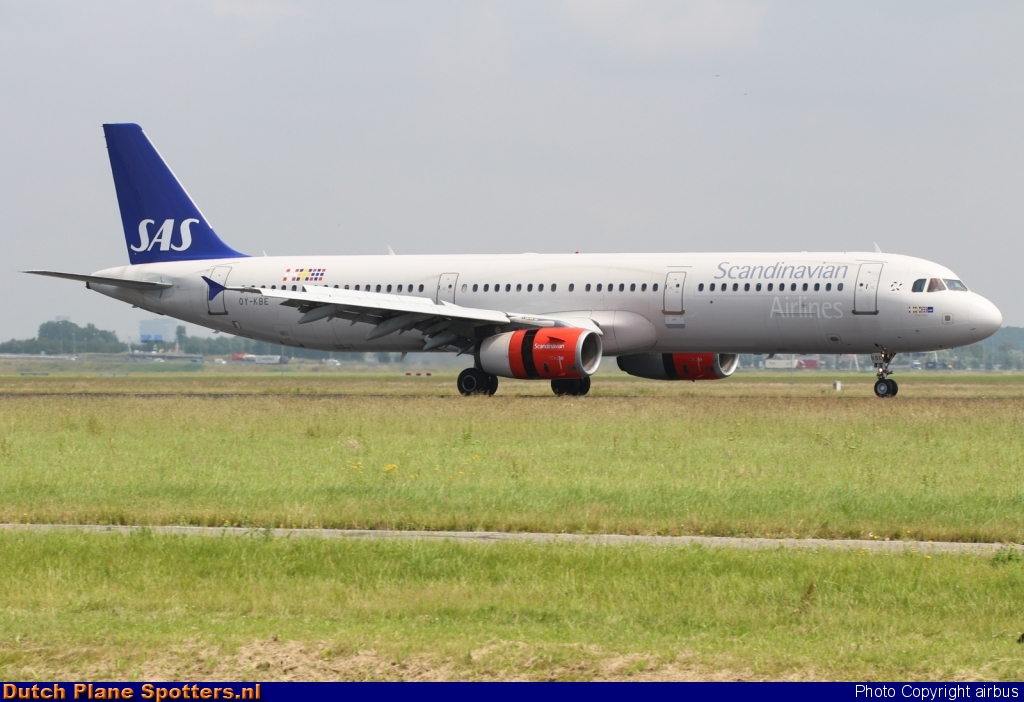 OY-KBE Airbus A321 SAS Scandinavian Airlines by airbus