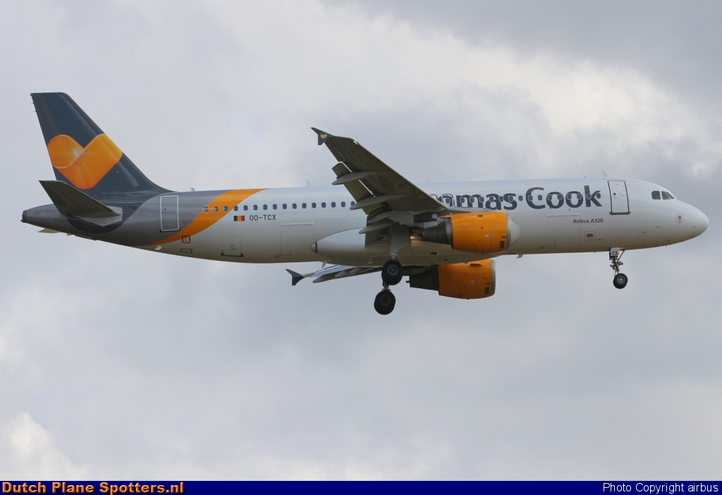 OO-TCX Airbus A320 Thomas Cook by airbus