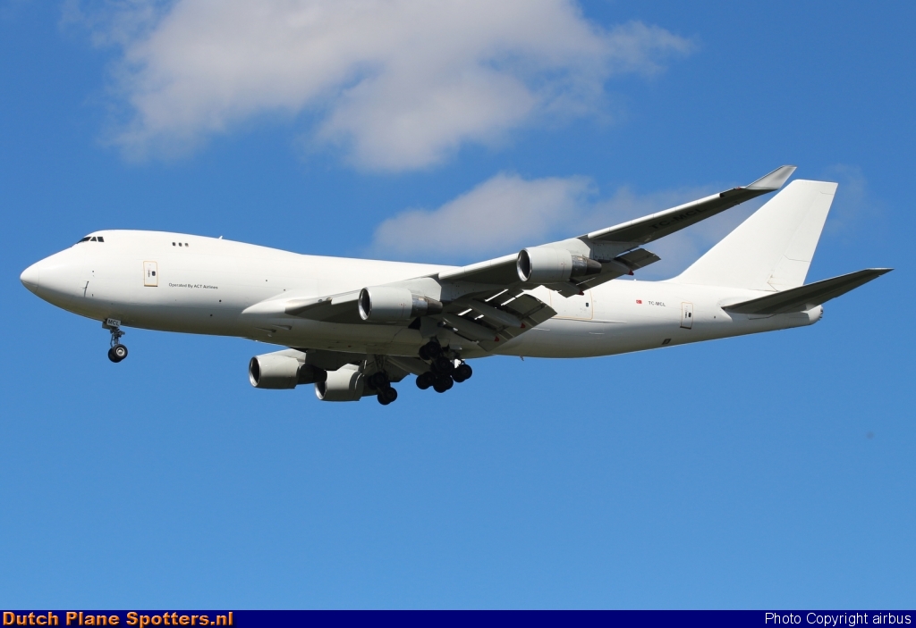 TC-MCL Boeing 747-400 ACT Airlines by airbus