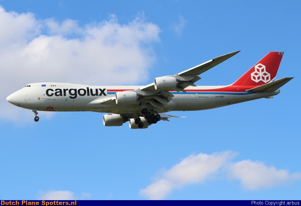 LX-VCK Boeing 747-8 Cargolux by airbus