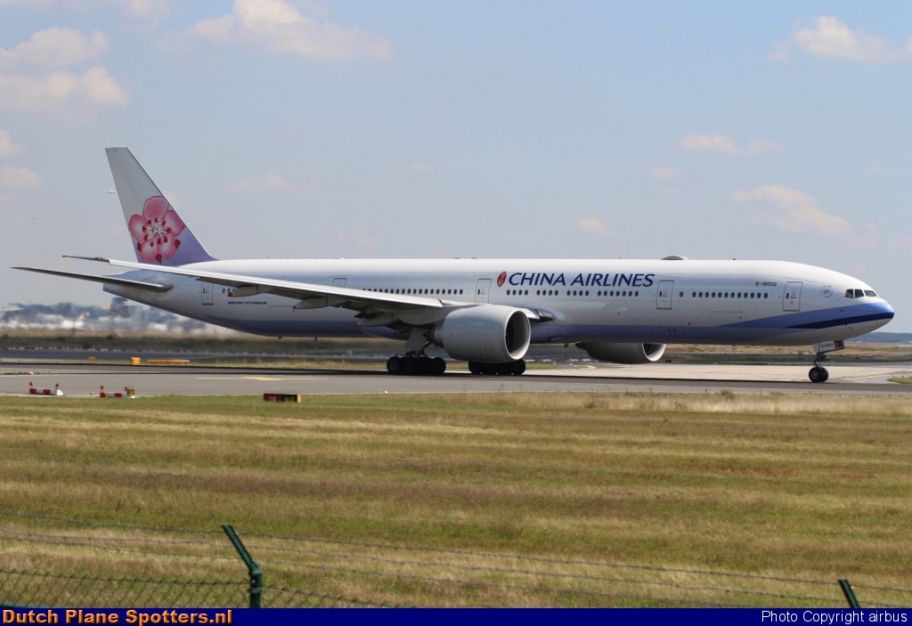 B-18002 Boeing 777-300 China Airlines by airbus