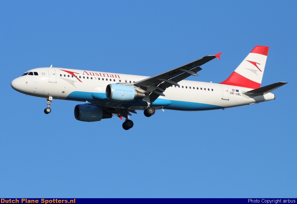 OE-LBL Airbus A320 Austrian Airlines by airbus