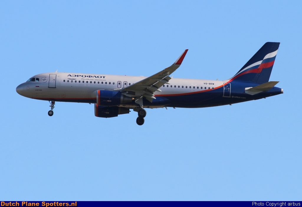 VQ-BRW Airbus A320 Aeroflot - Russian Airlines by airbus