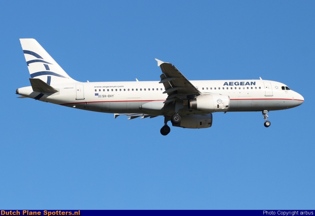 SX-DVY Airbus A320 Aegean Airlines by airbus