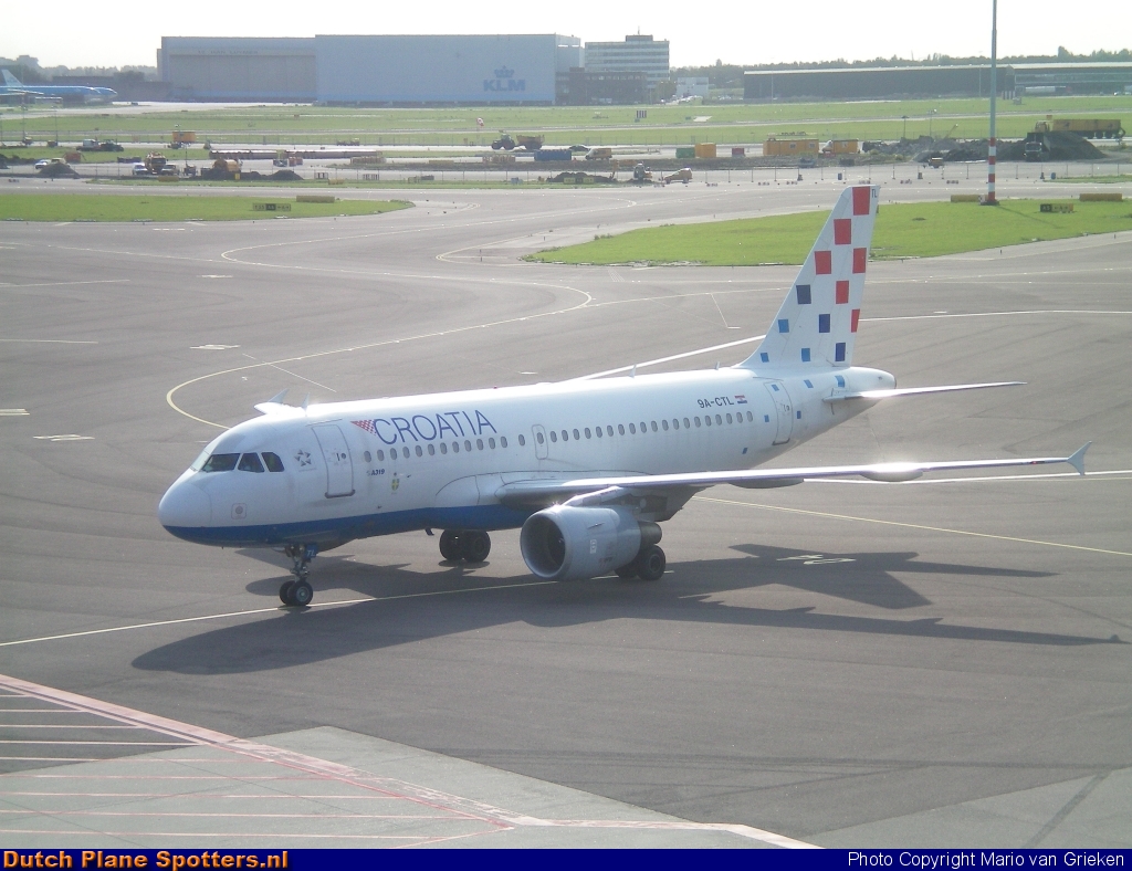 9A-CTL Airbus A319 Croatia Airlines by MariovG