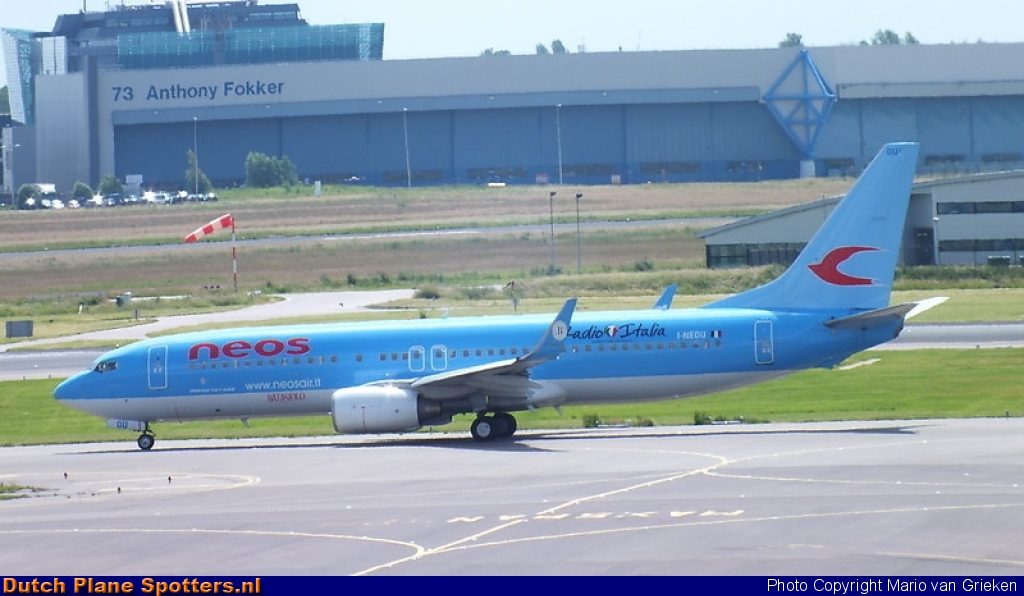 I-NEOU Boeing 737-800 Neos by MariovG