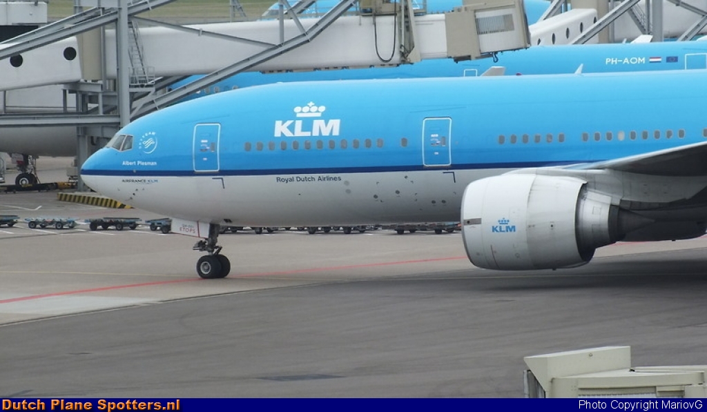 PH-BQA Boeing 777-200 KLM Royal Dutch Airlines by MariovG