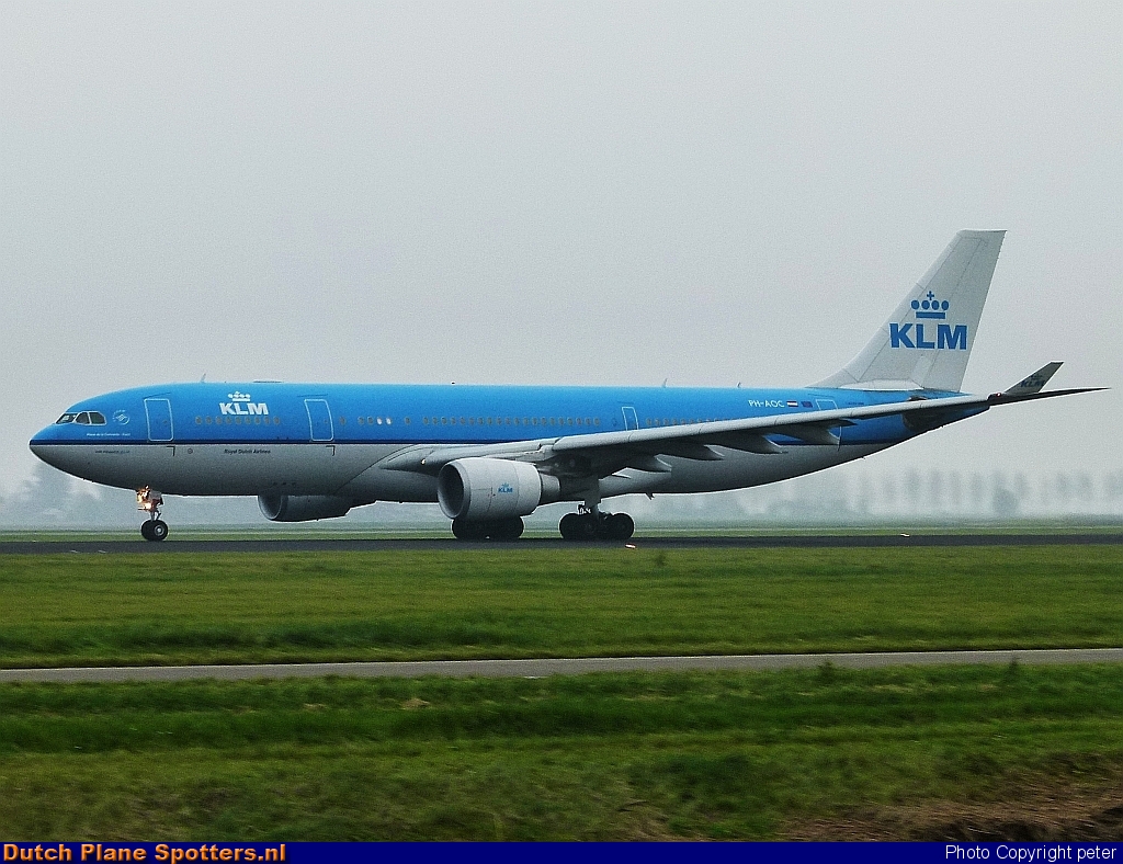 PH-AOC Airbus A330-200 KLM Royal Dutch Airlines by peter