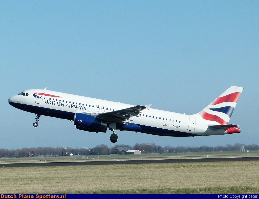 G-EUUV Airbus A320 British Airways by peter