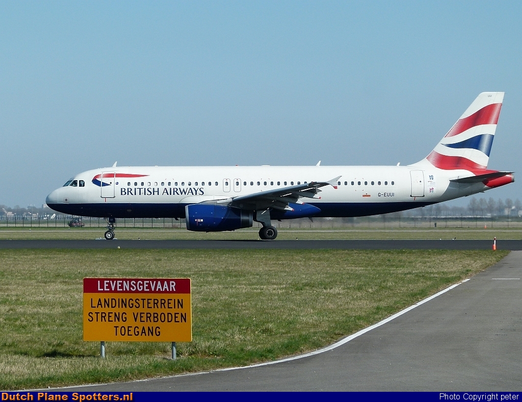 G-EUUI Airbus A320 British Airways by peter