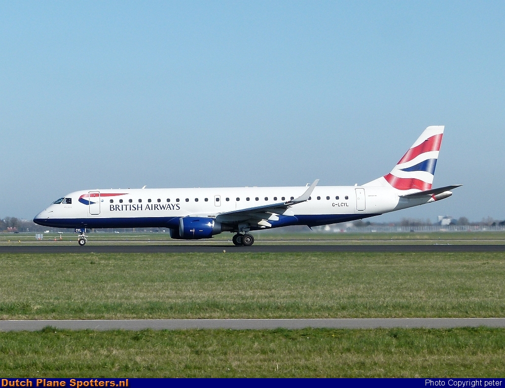 G-LCYL Embraer 190 BA CityFlyer (British Airways) by peter