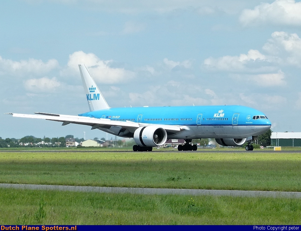 PH-BQP Boeing 777-200 KLM Royal Dutch Airlines by peter