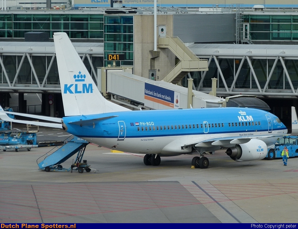 PH-BGQ Boeing 737-700 KLM Royal Dutch Airlines by peter
