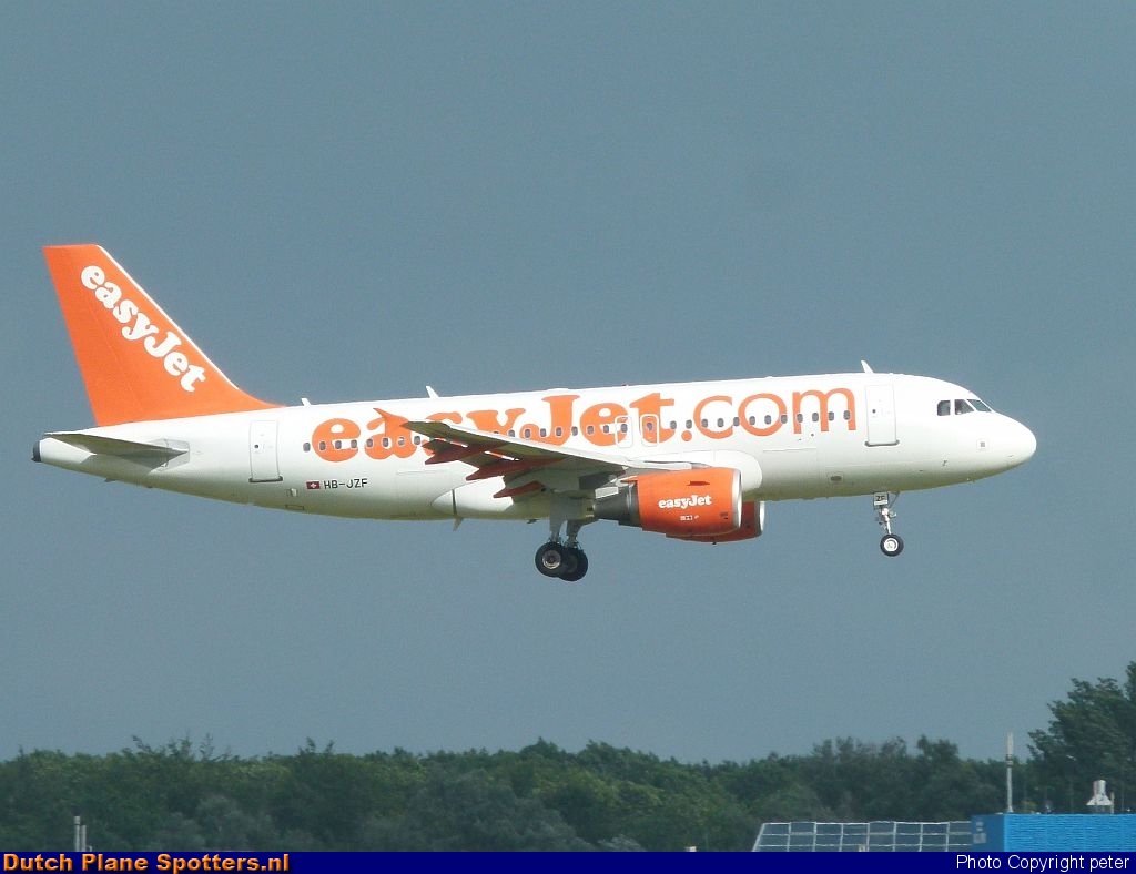 HB-JZF Airbus A319 easyJet Switzerland by peter
