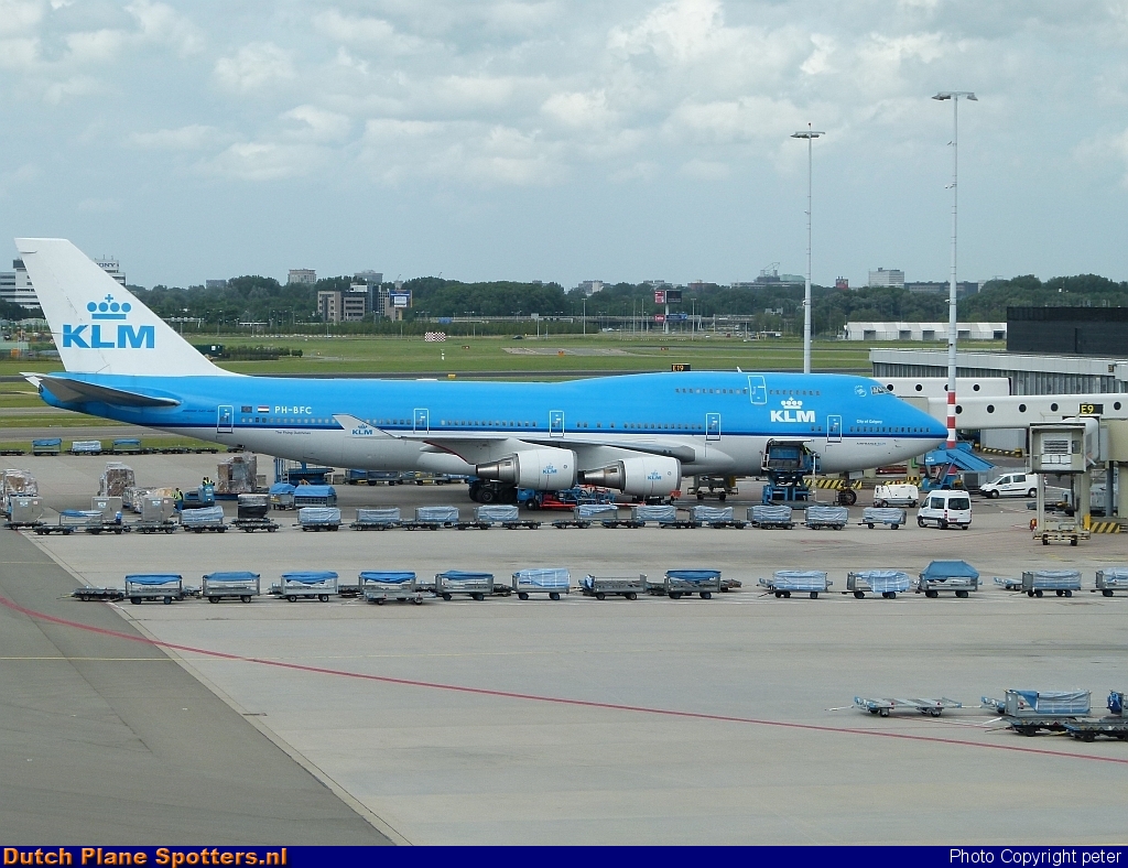 PH-BFC Boeing 747-400 KLM Royal Dutch Airlines by peter