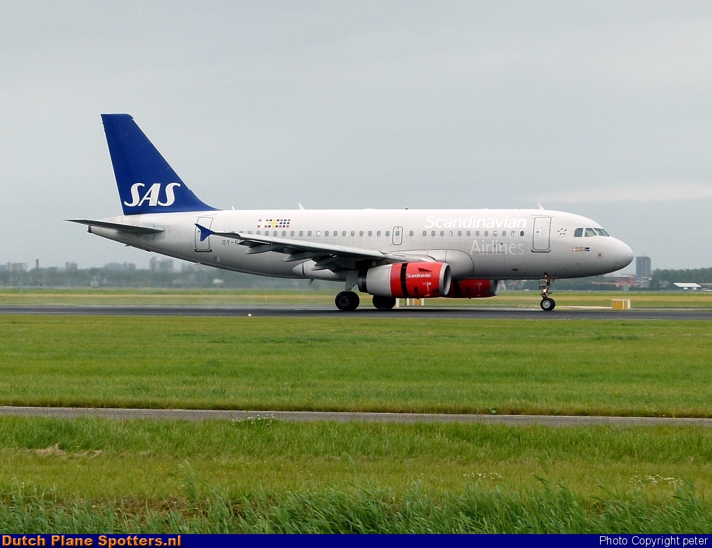 OY-KBR Airbus A319 SAS Scandinavian Airlines by peter