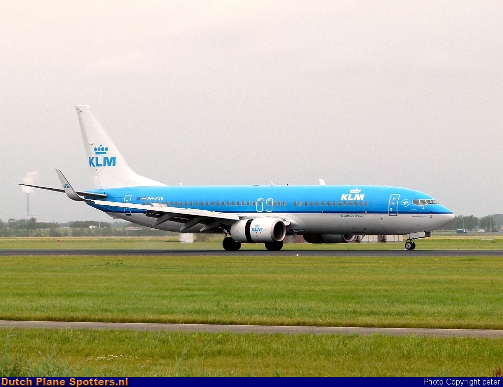 PH-BXB Boeing 737-800 KLM Royal Dutch Airlines by peter