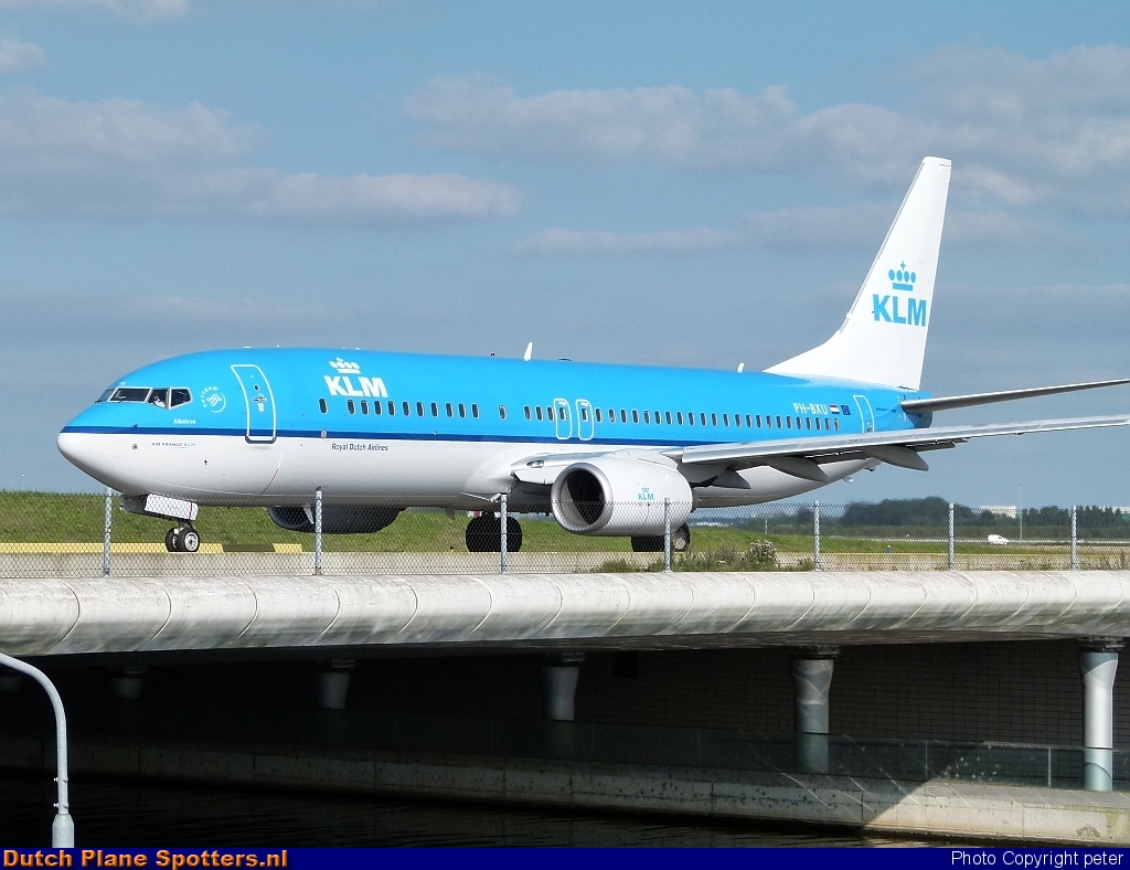 PH-BXU Boeing 737-800 KLM Royal Dutch Airlines by peter