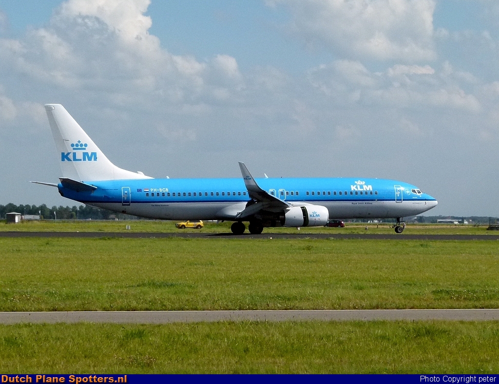 PH-BGB Boeing 737-800 KLM Royal Dutch Airlines by peter