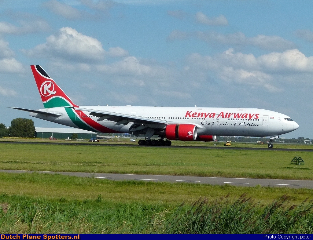 5Y-KQS Boeing 777-200 Kenya Airways by peter