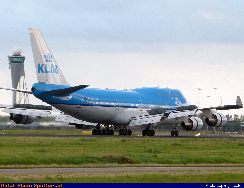 PH-BFV Boeing 747-400 KLM Royal Dutch Airlines by peter