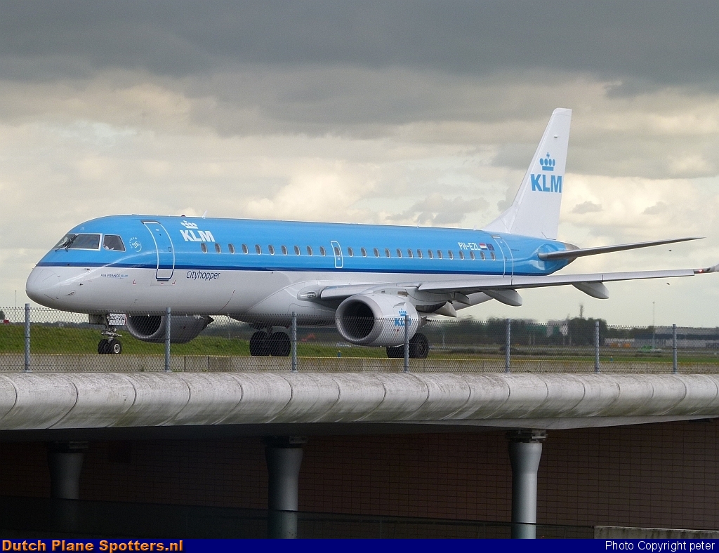 PH-EZL Embraer 190 KLM Cityhopper by peter