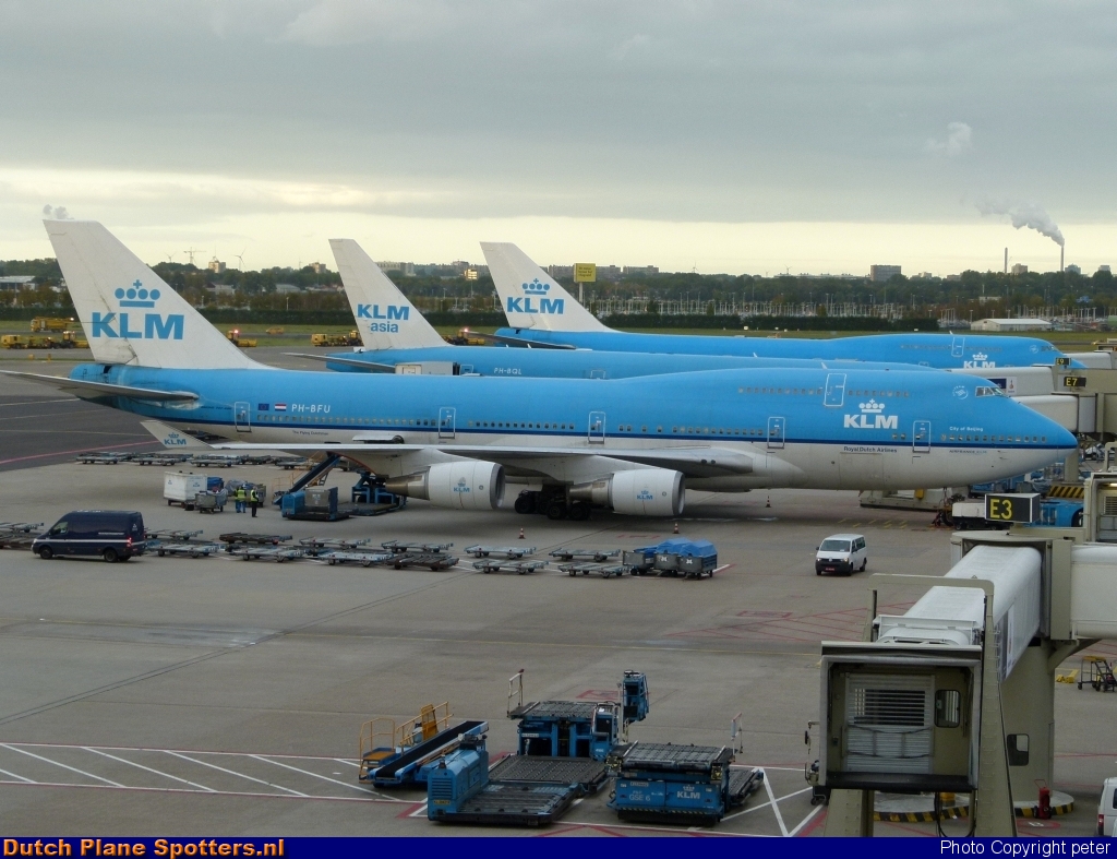 PH-BFU Boeing 747-400 KLM Royal Dutch Airlines by peter