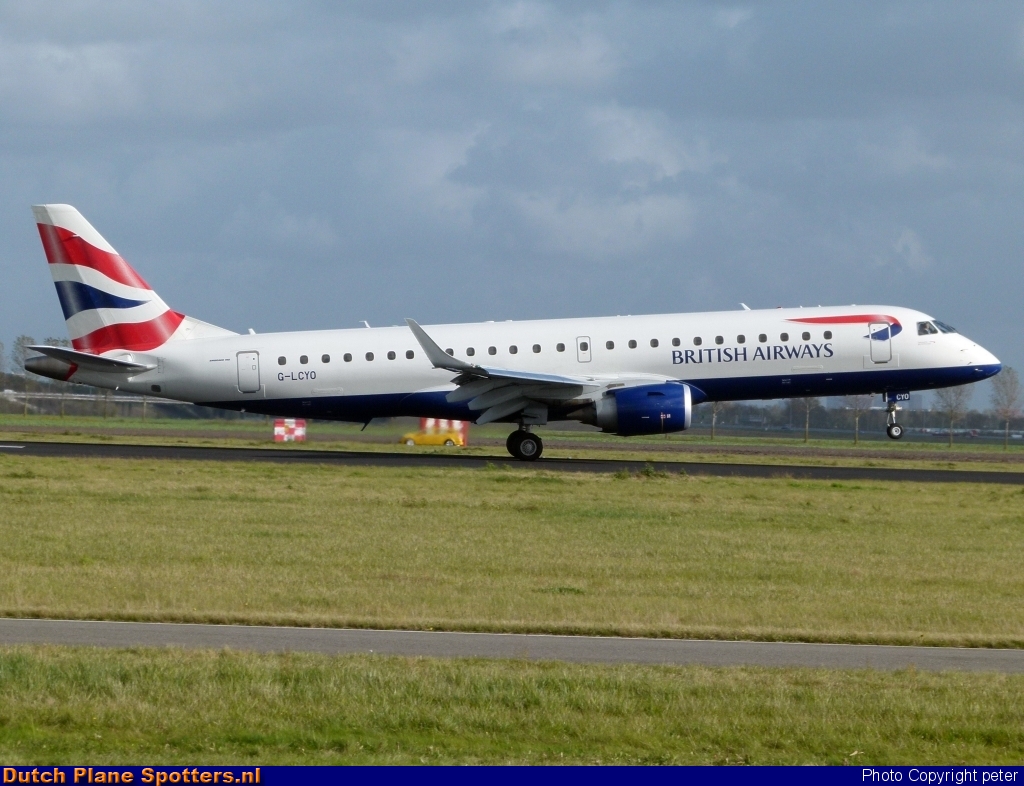 G-LCYO Embraer 190 BA CityFlyer (British Airways) by peter