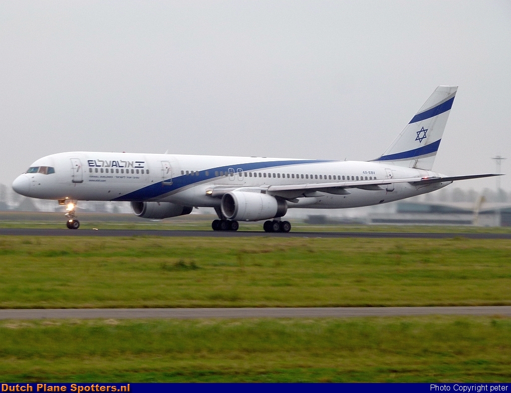 4X-EBV Boeing 757-200 El Al Israel Airlines by peter