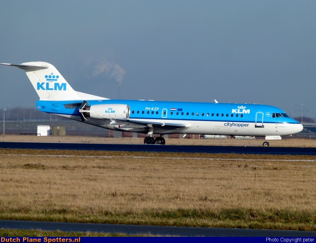 PH-KZP Fokker 70 KLM Cityhopper by peter
