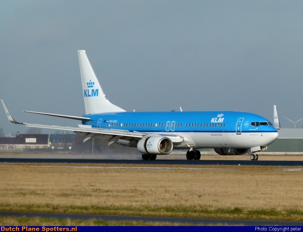 PH-BXL Boeing 737-800 KLM Royal Dutch Airlines by peter