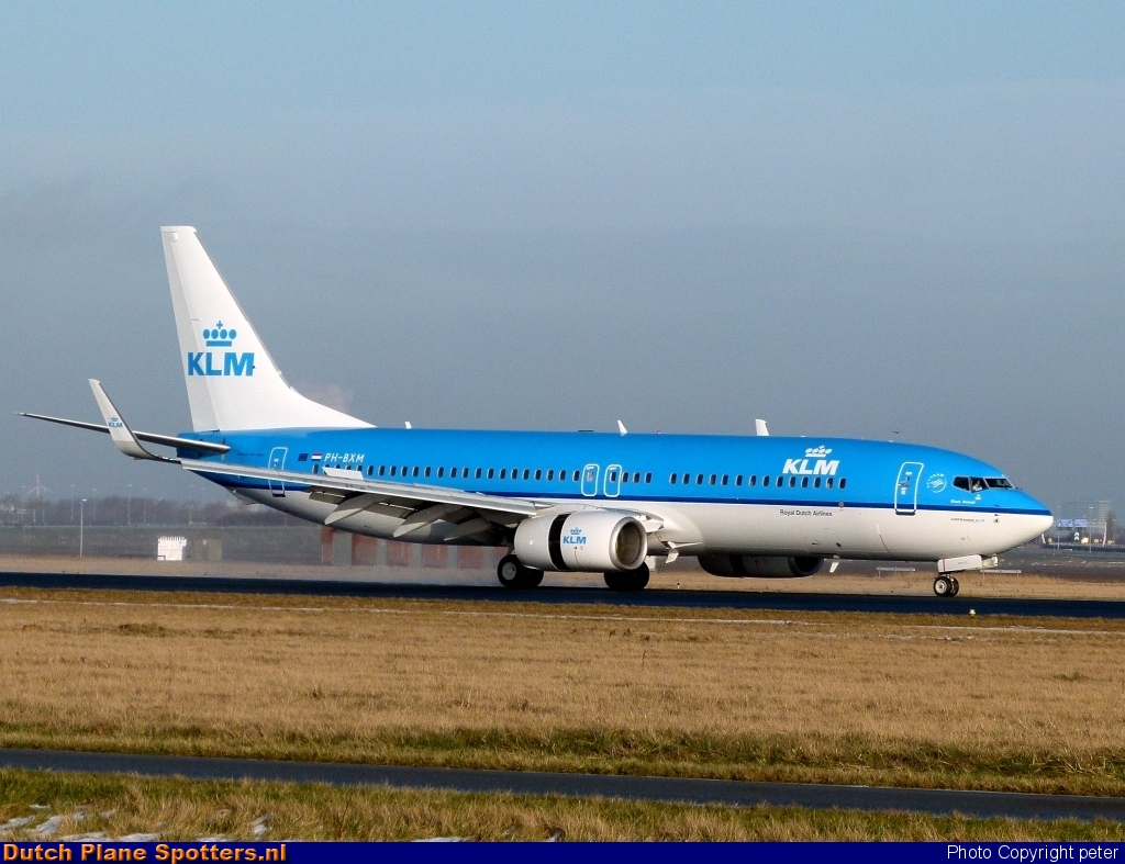 PH-BXM Boeing 737-800 KLM Royal Dutch Airlines by peter