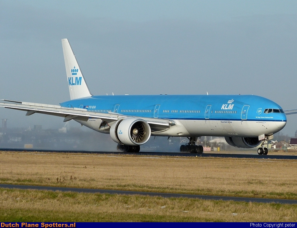 PH-BVA Boeing 777-300 KLM Royal Dutch Airlines by peter