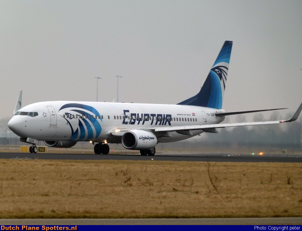 SU-GDX Boeing 737-800 Egypt Air by peter