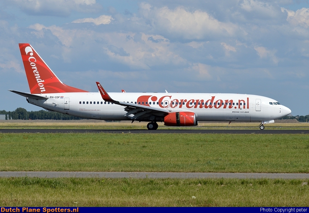 PH-CDF Boeing 737-800 Corendon Dutch Airlines by peter