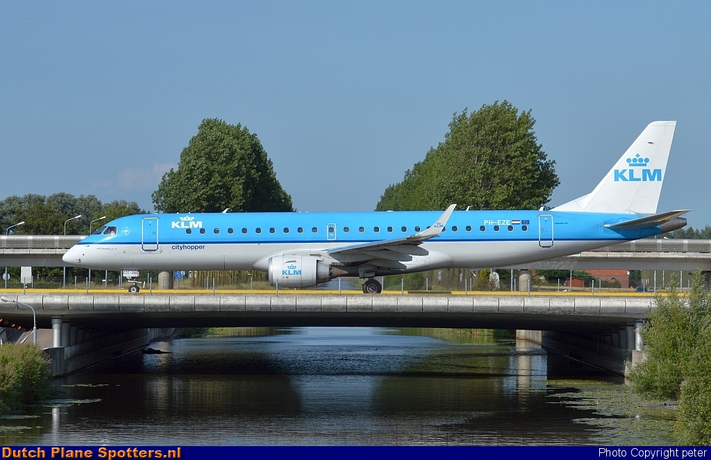 PH-EZE Embraer 190 KLM Cityhopper by peter
