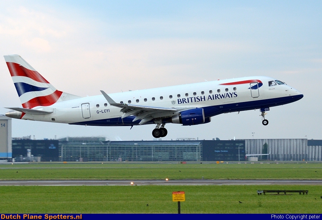 G-LCYI Embraer 170 BA CityFlyer (British Airways) by peter